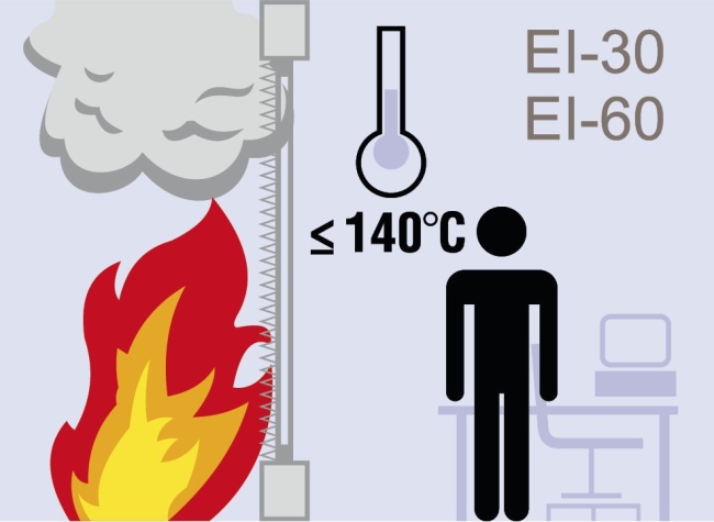 EI60 1919/16 60F Clearview matowy ognioodporny pustak szklany luksfer