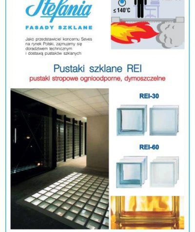 REI30 BG 1919/8 30F Clearview ognioodporny pustak szklany luksfer stropowy