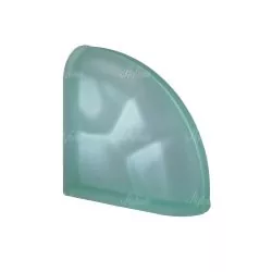 Verde Ter Curvo O Sat matowy pustak szklany luksfer narożny - wykończeniowy