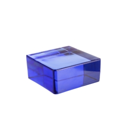 Cegła szklana niebieska Blue - Vetropieno Blu Quadrato (połówka)